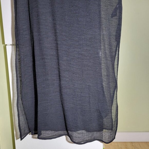 ❤️ 3 for $35 Aritzia babaton sheer  oversized maxi dress black xxs - Picture 3 of 10